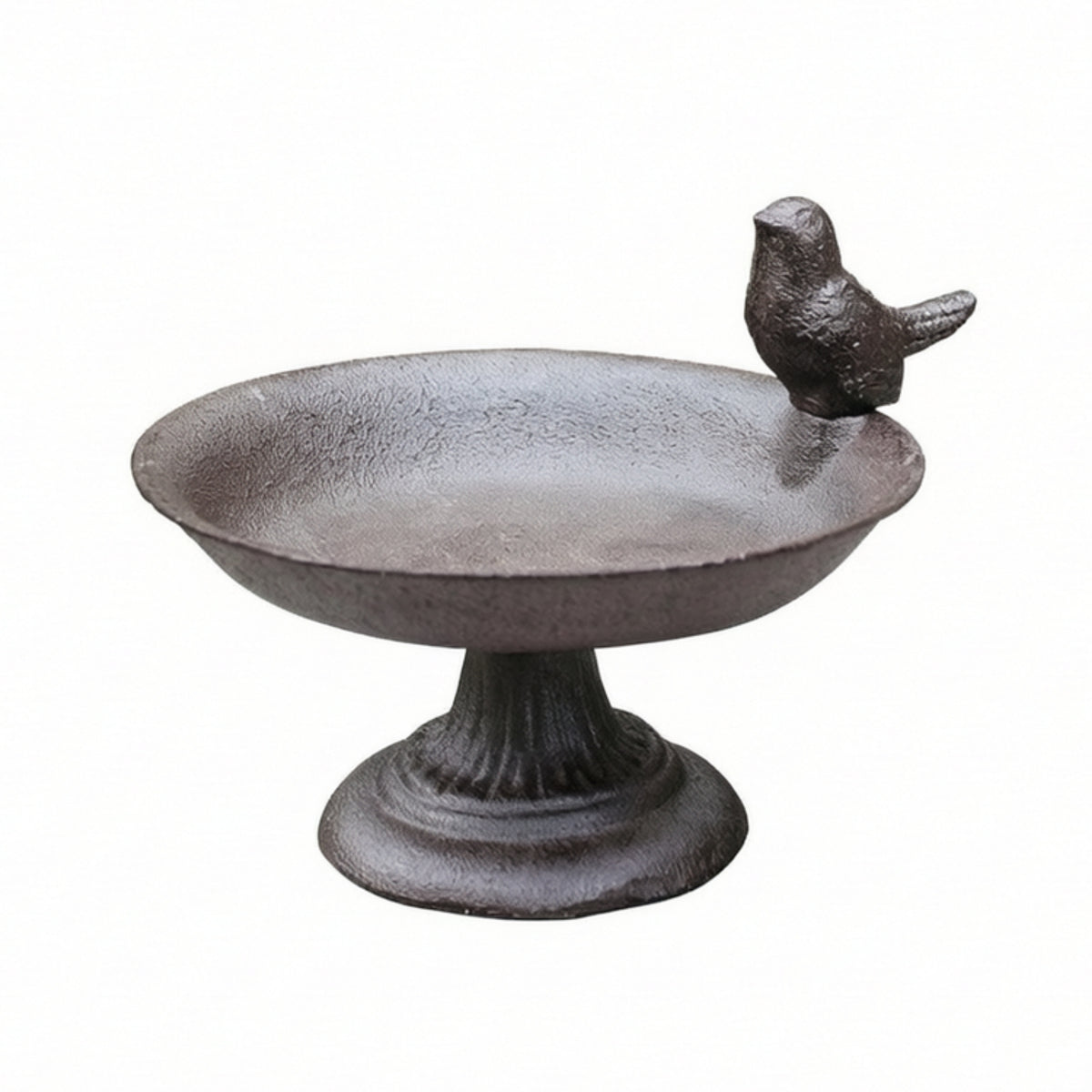 Cast Metal Avian Feeder Antique Style Bird Feeder Bowl Farmhouse Garden Ornament for Backyard