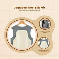 Men's Warm Fleece Vest, V-Neck, Winter