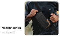 Crossbody Phone Bag Multifunctional Phone Belt Lightweight Gadget Organizer Bag for Journeyers, Hikers, Outdoor, Travel, Camping