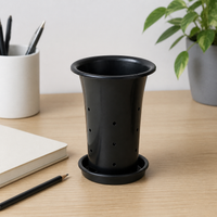 Orchid Pot with Drainage Holes, Tall Plastic Planter for Orchids, Breathable Design