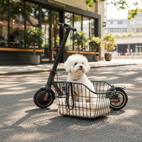 Electric Bike Basket with Fixing Strap Pedal Basket Soft Padded Soft Padded