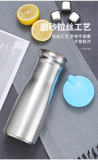 韩式不锈钢冷水壶家用凉水壶餐厅茶水壶咖啡壶酒店保温水壶大容量