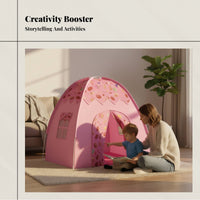 Portable Kids Tent, Indoor Castle Playhouse, Automatic Folding Game House for Boys and Girls, for indoor and outdoor use