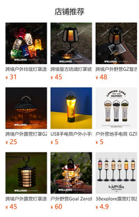 WELLHIKE徒步卡片折叠小桌迷你收纳轻量化便携solo茶几野餐桌子