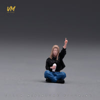 VM 1/64 Scale Resin Miniature Figure of Seated Girl with Milk Tea