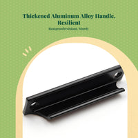 Matte black aluminum handle
