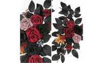 2 Pieces Artificial Flower Swags with Zip Ties Faux Decorations Reusable