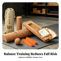 Cork Stretching Exercise Column Solid Cork Massage Column Cylindrical Stretching Exercise Roller