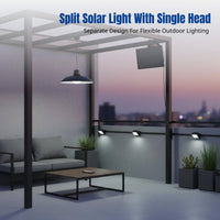 Split Solar Hanging Light, Outdoor Waterproof Remote Control, Double Head, Indoor/Outdoor Courtyard, Camping Tent Lighting