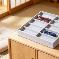 10-Slot Glasses Box Multi-Compartment Sunglasses Organizer Box Scratch Resistant
