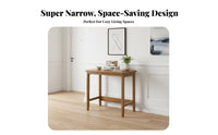 Narrow Entryway Table Minimalist Design Rounded Corners Household Furniture for Living Room