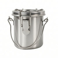 Stainless Steel Brush-Washing Container Solvent-Resistant Brush Washer with Lid Rust-Proof Long-Lasting for Artists, Painters, Hobbyists