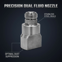 Stainless Steel Gas Cooling Atomization Nozzle, Industrial Facility Dust Remove  #variant:Rear Connection Nozzle