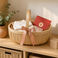 DIY Hand-Woven Basket Kit for Floral Arrangements and Fruit Display, Postpartum Gift Basket