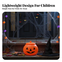 Trick-or-Treat container Pumpkin Design pumpkin face'-Lantern container With Handle for children