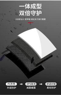 xpush儿童自行车头盔平衡车滑步车全盔轮滑防撞骑行装备全盔国风