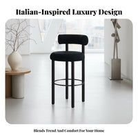 Kitchen Island Stool Luxury Design Pedestal High Stool with Supportrest Modern Design Padded Seat for Bar Owners, Adults