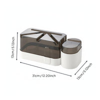 No Punch Tissue Storage Box Material Multifunctional Washroom Organizer for Kitchen