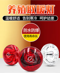 智牧人保温灯猪用小鸡取暖灯泡育雏保温灯养殖场专用红外线畜牧用