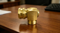 90 Degree Solid Brass Garden Hose Swivel Elbow Connector