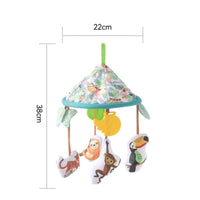 Safari Creature Mobile Easy Setup Crib Hanging Creature Toy Rotation for Babies