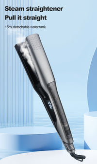 Steam Hair Straightener with Water Tank, Adjustable Temperature, EU Plug