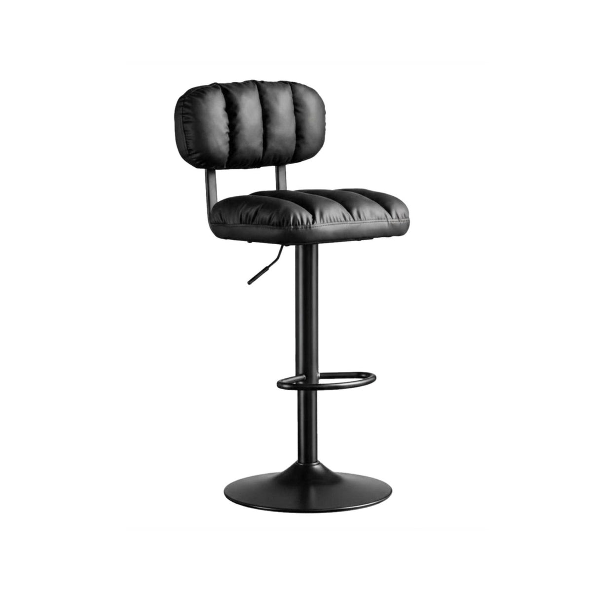 Adjustable Pedestal Stool With Backrest Counter Chair Padded padding for Adults