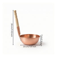 Copper Small Pot Single-Serving Copper Pot Rustic for Tabletop Cooking