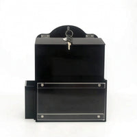 Suggestion Box with Sign Holder Clear Suggestion Box with Lock Container Acrylic Adhesive for Office, Schools