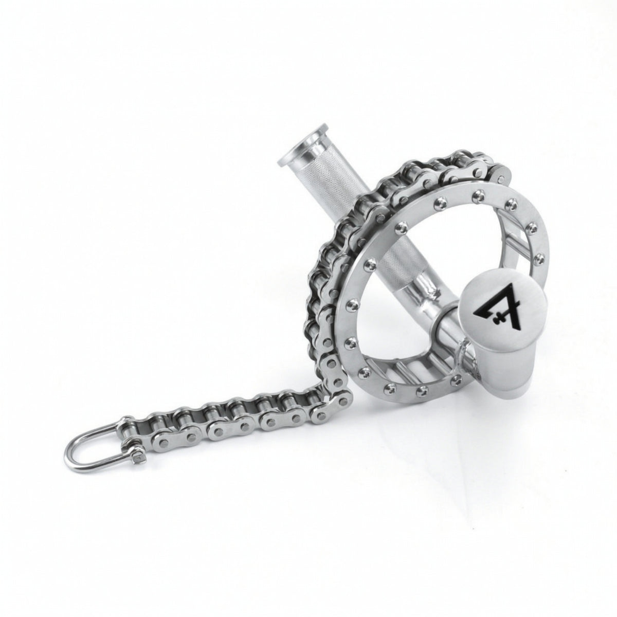 V-Shaped Handle with Knurled Grips Stainless Steel V-Shaped Bar Heavy Duty Lat Pulldown Attachment for Strength Trainers, Bodybuilders, Back Workouts