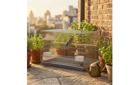 Bird Cage with Slide-out Tray Sturdy Enclosure Cage with Feeders Secure for Small Birds