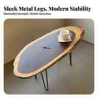 Live Border Slab Table Sturdy Live Border Tabletop Handmade for Bedroom