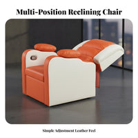 Reclining Gaming Chair with Footrest Fully Reclinable rotating Desk Seat Highspine Headrest and Support for Students, Teens