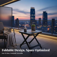 Foldable outdoor Table space-saving Portable Furniture Lightweight for Beach, Families