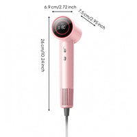 Lightweight Hair Dryer with Digital Display Portable Handheld Hair Dryer for Travel