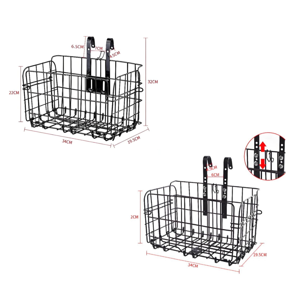 Foldable Bike Basket Easy Installation for Grocery Shopping