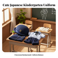 Kindergarten Uniform Doll Outfit Cute OB11 Doll Uniform Set Adorable appearance/12 Scale BJD Clothes