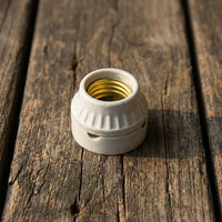 E27 Bulb Holder for Tortoise Accessories and Heat Lamp, High Temperature Resistant Ceramic Light Fixture for Reptile Enclosure, 6 Pack, 250V