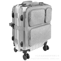 多功能背包行李箱挂包登机箱扩容收纳包轻便双肩包马甲便携