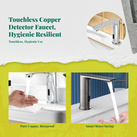 Brass touchless infrared faucet