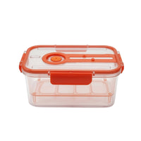 Food Storage Container with Removable Colander Clear Organizer Bins Airtight