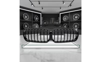 Gloss Black Automotive Kidney Grille Single-Slat Front Kidney Grille OEM Replacement Easy Install for Car Enthusiasts