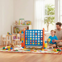 4 in a Row Game Educational Kids Four in a Row Toy Smooth Edges Score Four Game for Parents and Children, Families