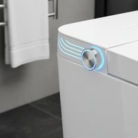 Unified Piece Smart Toilet LED Display Built-in Reservoir Toilet Warm Water Spray