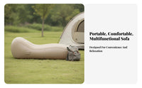 Wind-Inflated Couch No Pump Needed Wind-Filled Recliner Foldable for adventurers