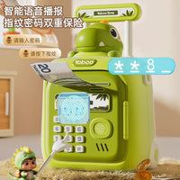 Cross-border Children's Money Box with Strap, Large Capacity Suitcase-style Password Box