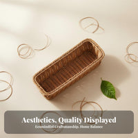 Woven Multi-Compartment Flatware Holder Easy to Clean Household Storage Portable