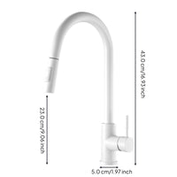 360° swivel pull-down faucet