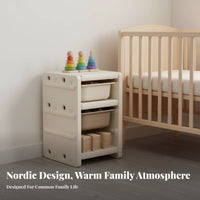 Multi-Bin Toy Organizer animal Design Multi-Bin Toy Storage Rack Large Capacity