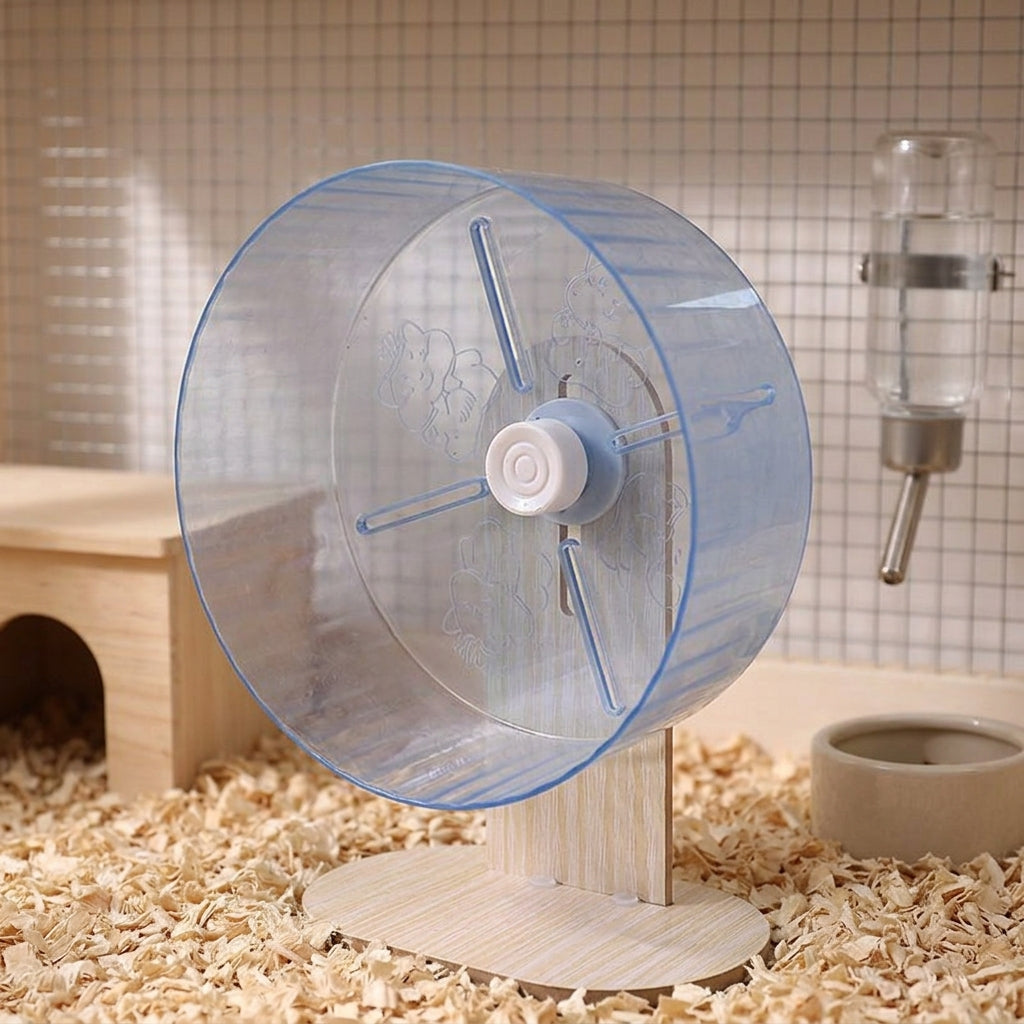 Hamster Wheel with Stand Included, Silent Hamster Running Wheel for Dwarf Hamster Wheel and Gerbil Wheel, Quiet Pet Wheel for Hamsters Gerbils Mice